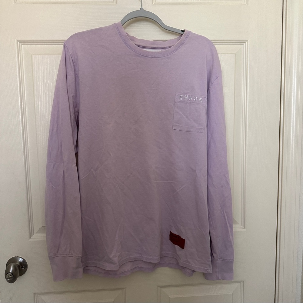 CHNGE Light Purple Crew Neck Top